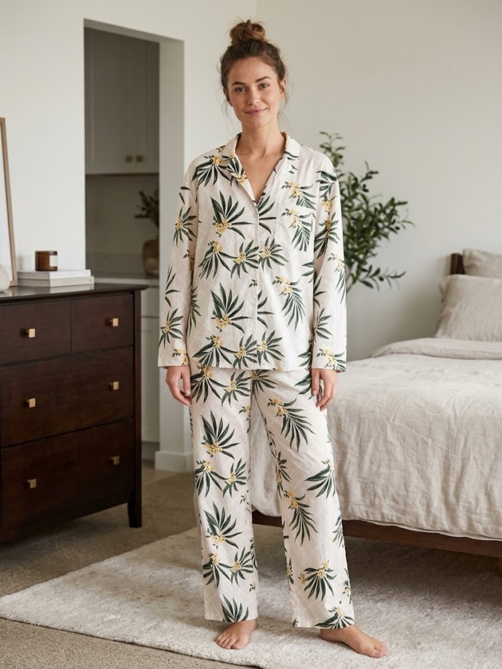 ONLY Pajama Set Top and Pants Size L